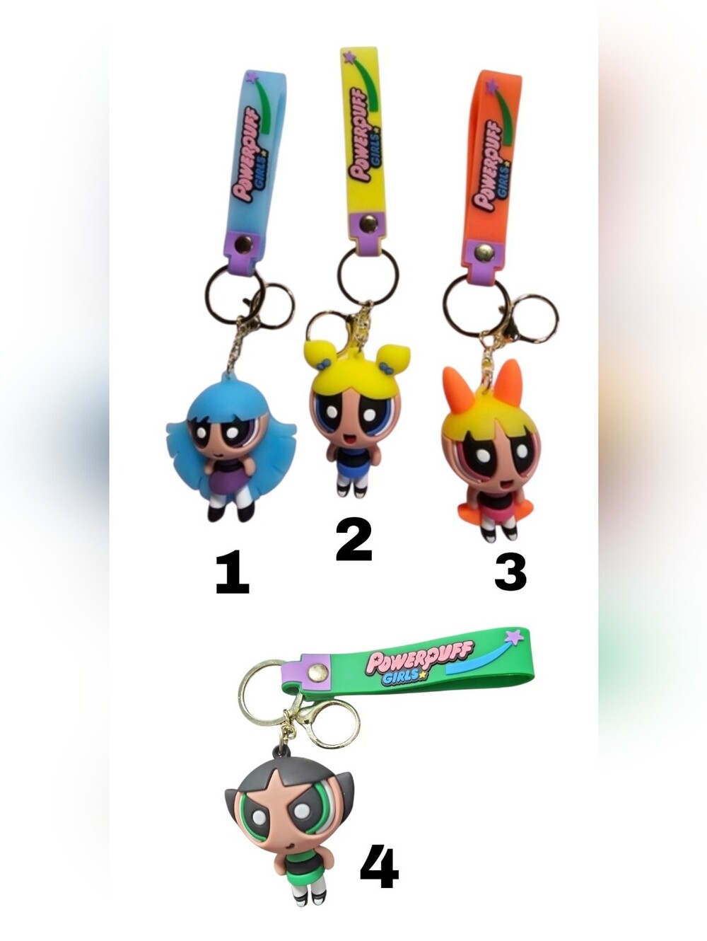 (Pick 1) Powerpuff Girls Keychains NWOT